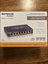 NETGEAR Pro Safe FS108 8-Ports 10/100 MBPS Fast Ethernet Switch new sealed