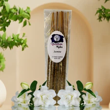 Jasmine Petals Incense Sticks, Hand Rolled Floral Incense Sticks 12pck, Artisan