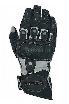 Richa Black/Grey Magma Short Summer Men's Motorbike Motorcycle Scooter  Glove UK