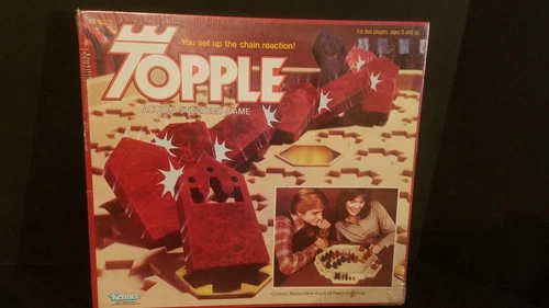 NEW FACTORY SEALED Vintage 1979 Kenner TOPPLE Board Game Domino Chain Reaction