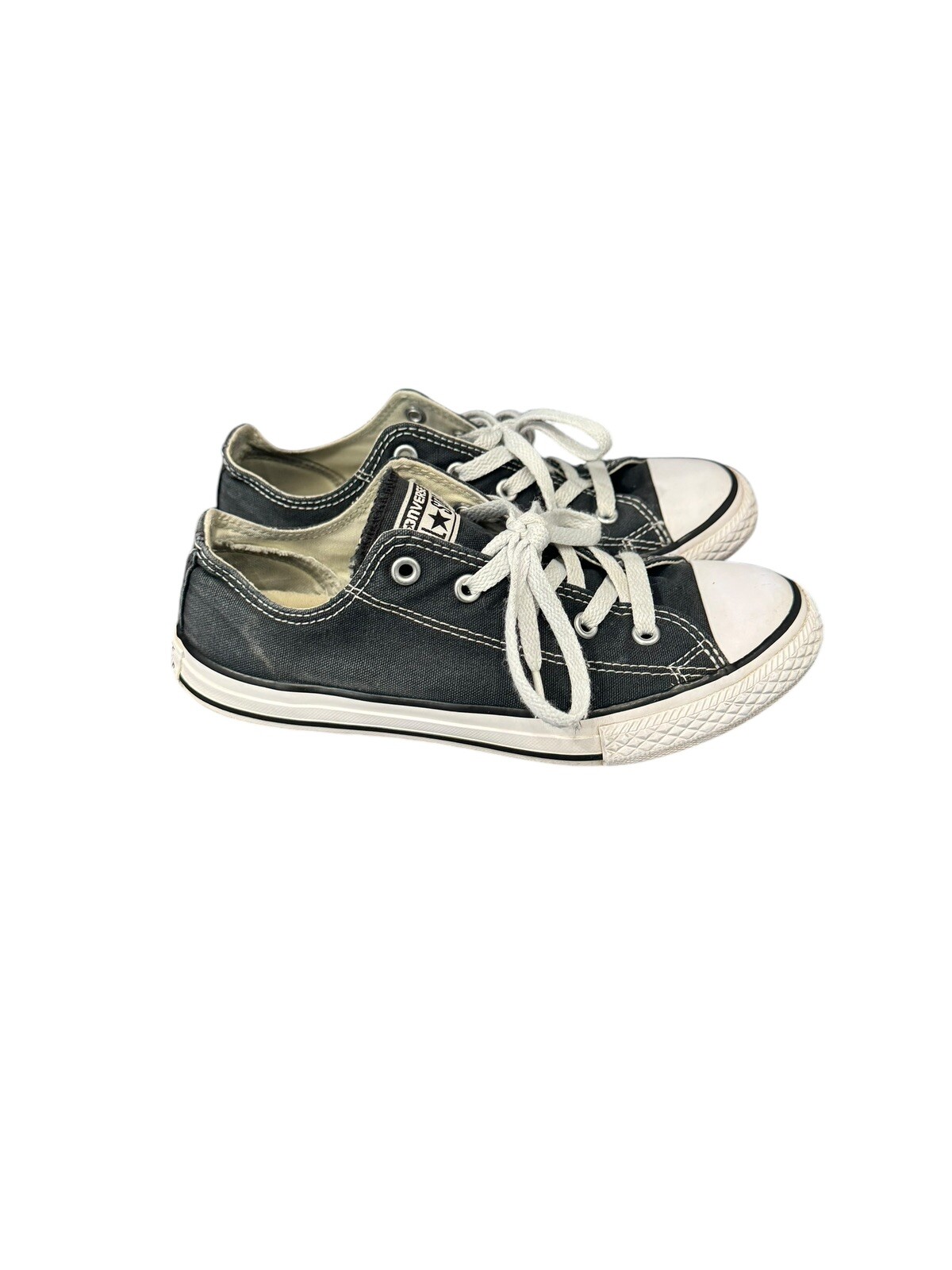 Converse Allstar Kid’s Unisex Black & White Sneakers - Size 3 thumbnail 3