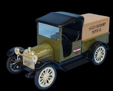 Harley Davidson 1916 Studebaker Pickup Limited Edition Diecast Bank 1:25 NIB