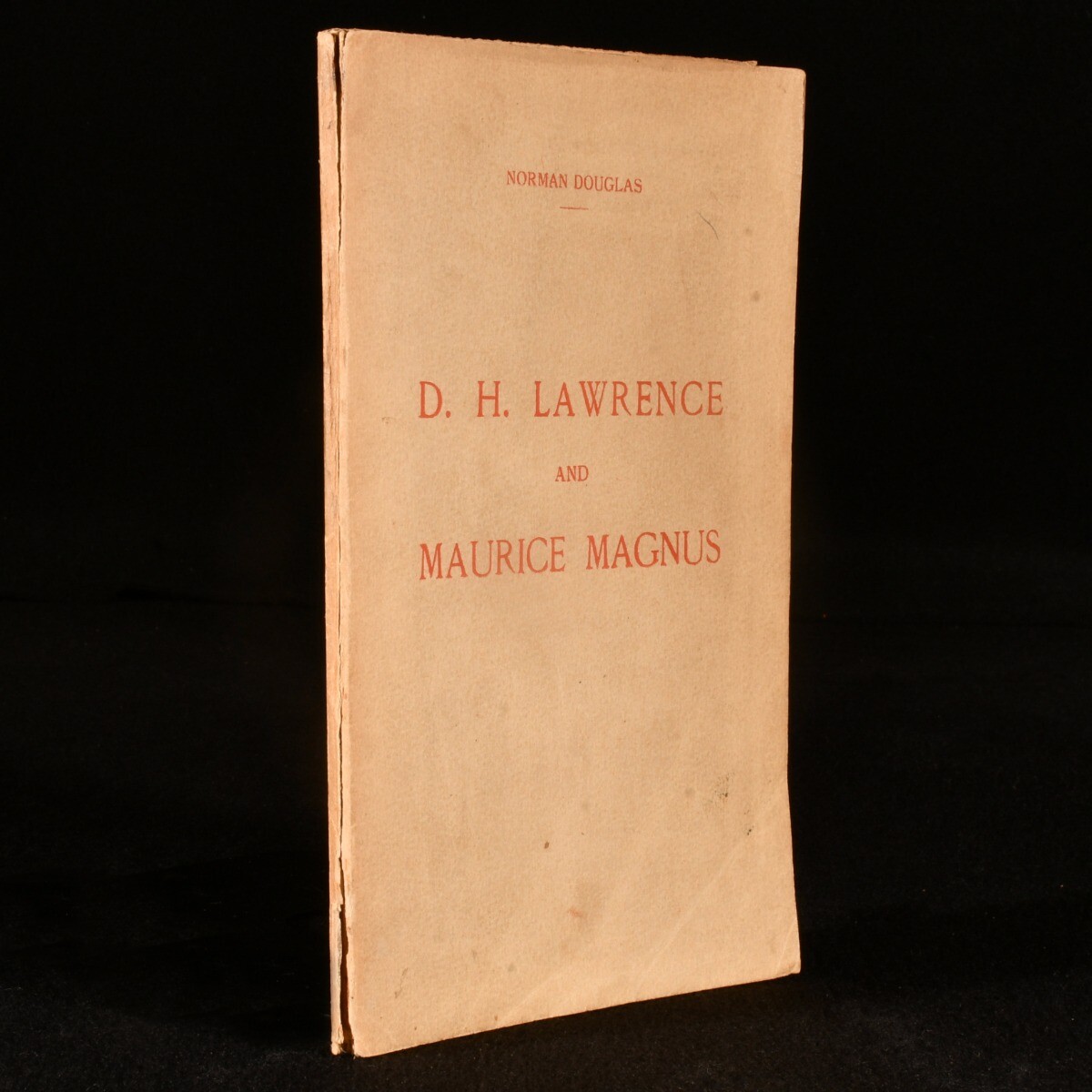 1925 D H Lawrence and Maurice Magnus Norman Douglas Signed With