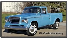 1963 Studebaker Champ Truck Fridge  / Tool Box  Magnet