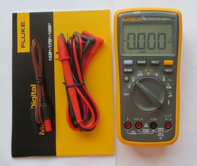 Fluke 17B+ Capacity Digital Multimeter Auto Range AC DC voltage current Ohm