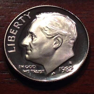 1982-S 10C (Proof) Roosevelt Dime, High Grade Proof Coin, DCAM, Real Beauty!