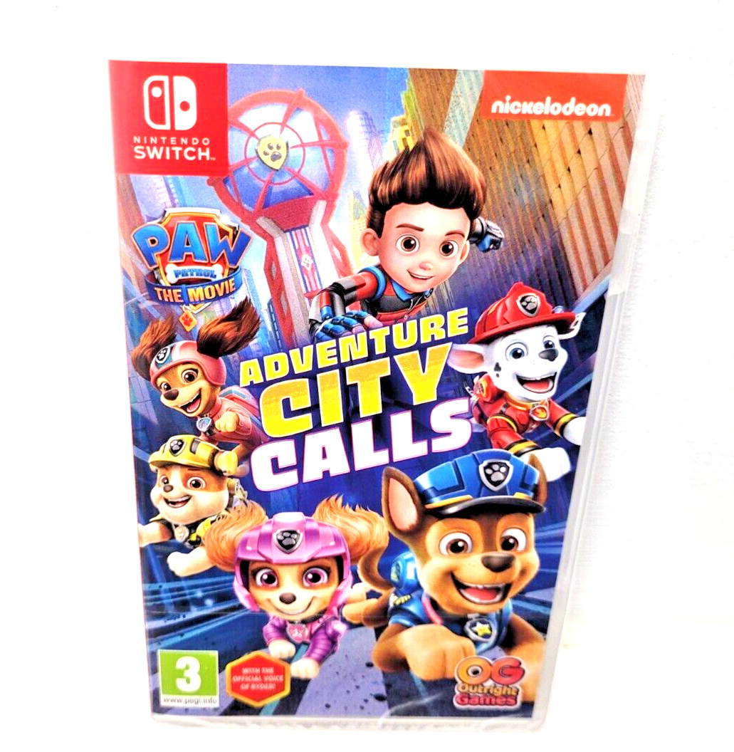 Paw Patrol The Movie Adventure City Calls KIDS GAME Nintendo Switch NEW SEALED