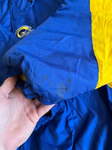 Vintage 90s Starter Los Angeles Rams Puffer Anorak Pro Line NFL Jacket XXL - Picture 20 of 24