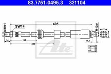 Flexible de frein BMW 530