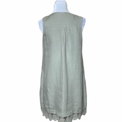 Carla Conti Italy Shift Dress Womens Size S Lagenlook Linen Brown Short Sleeves | eBay Carla Conti Italy Shift Dress Womens Size S Lagenlook Linen Brown Short Sleeves | eBay