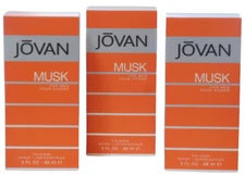 Lot of 3 Pc - Jovan Musk for Men 3 oz / 88 ml Cologne Spray New in Box