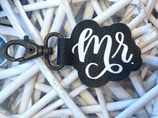 Men's Keychain - Handmade - Faux Leather - Gift