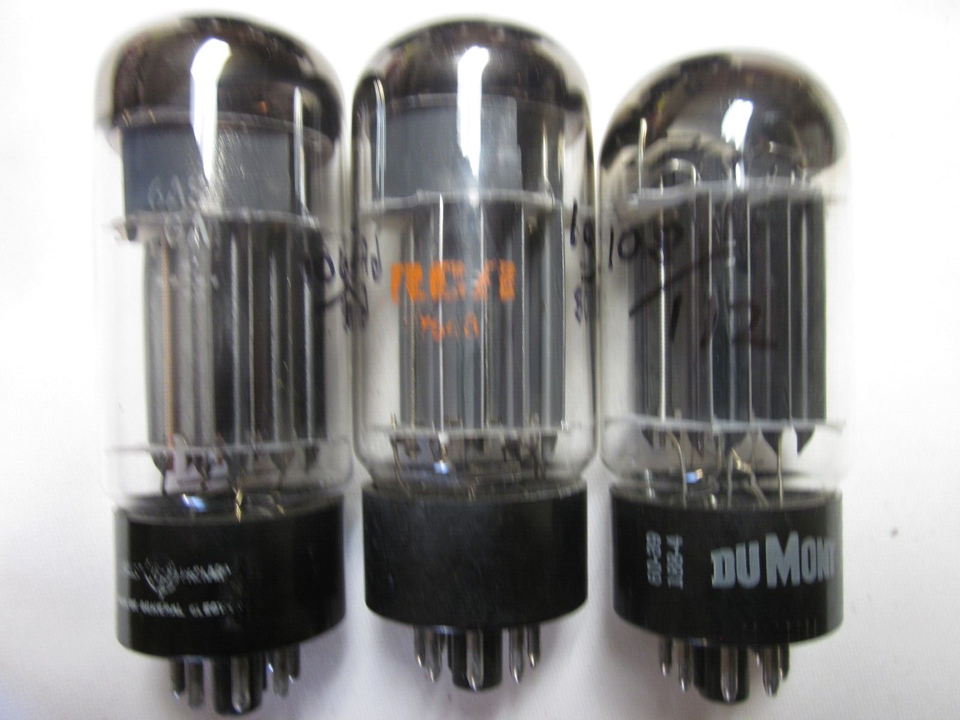 ONE Vintage 6AS7/6AS7GA BLACK Plate Amplifier Tube tested very good on ...