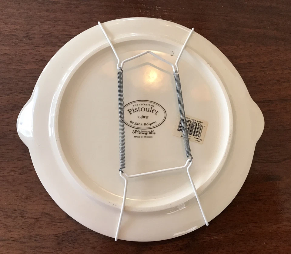 PFALTZGRAFF PISTOULET (THE SECRETS OF) CHEESE PLATE w/ HÄNGER STICKER ON BACK  - Image 4 of 4