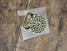 Vintage Brass Belt Buckle Wildflower Flower Theme Hippy Boho Belt Decor 70  s