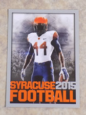2015 SYRACUSE ORANGE NCAA Football Pocket Schedule