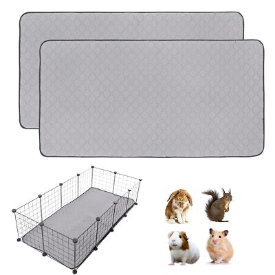 Washable Guinea Pig Cage Liner – 4 Pack, 47x24 Inches, Waterproof, Anti-Slip, For Small Pets - View #11