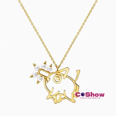 Anime Chainsaw Man Power Necklace Cosplay Denji Pochita Pendant