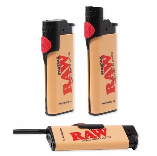 New! RAW PHOENIX ULTIMATE SMOKERS LIGHTER - Adjustable Wind Screen and  POKER!