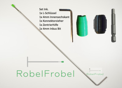 L-Schlüssel inkl. Konnektorzieher ''Robelfrobel'' Profi-Werkzeug für USM Haller 