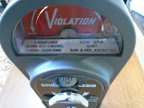 Rhodes Parking Meter Time Limits Operating Hours Card - Picture 3 of 3