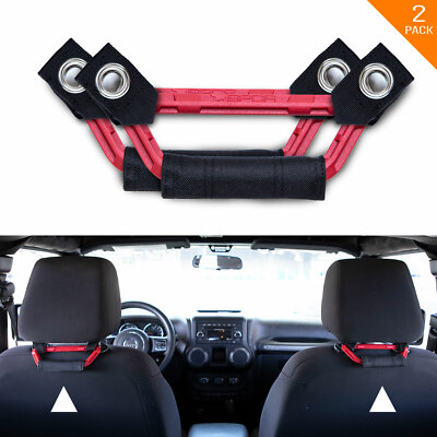 GPCA Back-Grip LITE Headrest Grab Handles Universal for Wrangler Truck -BURGUNDY