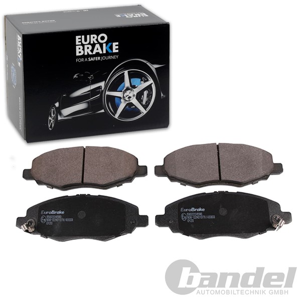 Eurobrake BremsbelÄGe Satz Vorderachse Passend FÜR Toyota Hilux Bremsen |-image