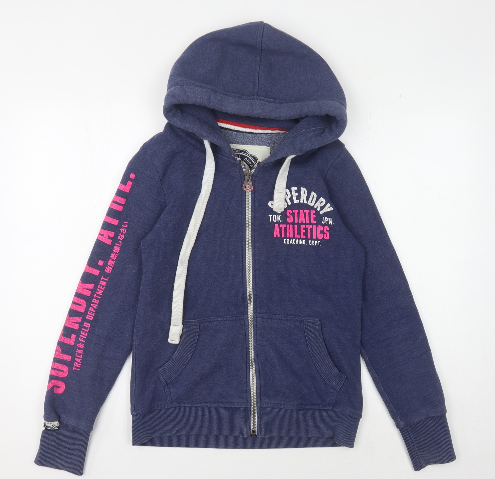 Superdry Women's Blue Hooded Basic Jacket, Size S - image 1