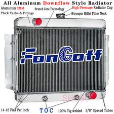 3 Row Aluminum Radiator For 1969-70 Chevy Bel Air Caprice Biscayne Kingswood