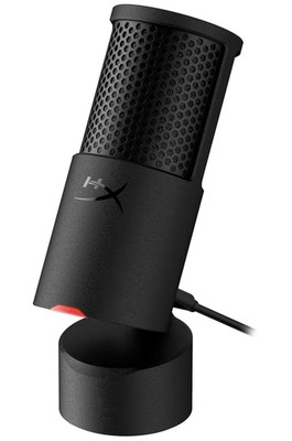 HyperX SoloCast 2 Desktop USB Microphone Tap-to-Mute LED Pop Filter Black