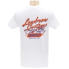 Lowbrow Customs Bonneville Salt Flats 2025 Racing Support Pocket T-Shirt - White