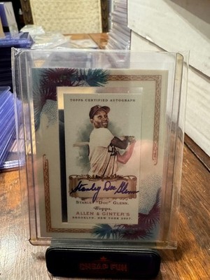 2007 Topps Allen & Ginter Stanley Doc Glenn Negro Leagues SSP #ABA-SDG Auto