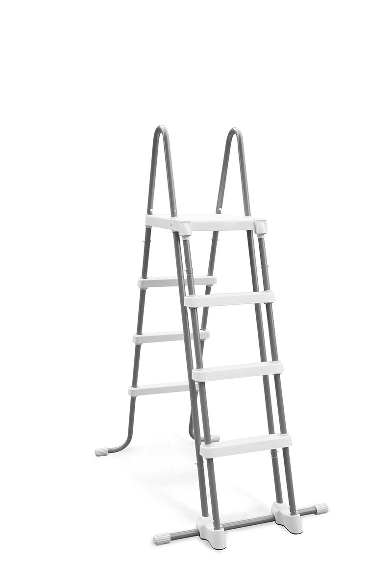 INTEX 28076 Escalera Piscina Fuera De Tierra 122Cm Con Peldaños Removibles