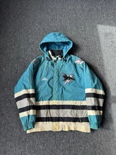 Rare Apex One San Jose Sharks Starter Jacket Size M Coat NHL Vintage Parka