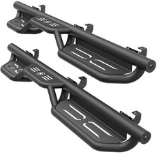 2-Stairs Design Running Boards for 2021-2026 Ford Bronco 4-Door Steel Nerf Bars