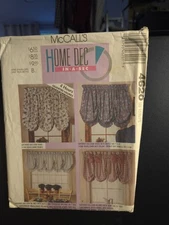 McCall's 4620 ~ Gathered Balloon Shades & Gathered Balloon Valances w/Ruffles