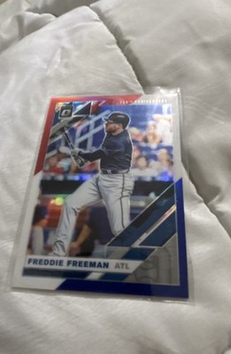 2019 Panini Donruss Optic - Freddie Freeman #175 Red White & Blue 150th...