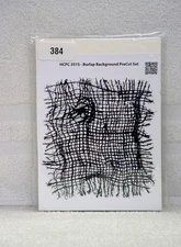 HEARTFELT CREATIONS ‘BURLAP BACKGROUND’ STAMP SET HCPC-3515 PREOWNED