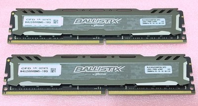 Crucial Ballistix 32GB (16GBx2) DDR4-2666 PC4-21300 288Pin UDIMM getestet