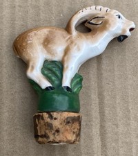 Vintage Ceramic GOAT Bottle Stopper