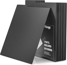 20PCS Vinyl Record Dividers, Heavy Duty 12" LP Record Dividers, 33 RPM Plastic V