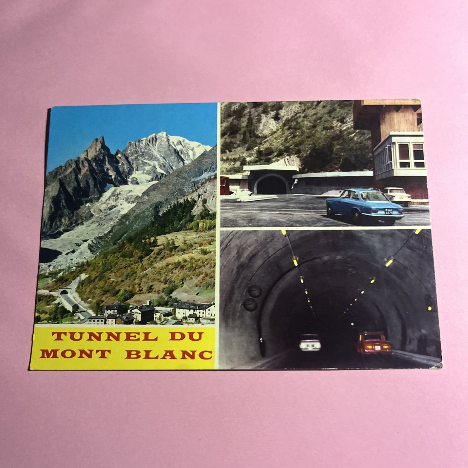 CARTOLINA A COLORI COLLEZIONE - TUNNEL DU MONT BLANC - VIAGGIATA CARTE POSTALE