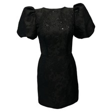 $478 By Watters Brocade Puff Sleeve Mini Dress Evening Style Jam in Blitzen Sz 2