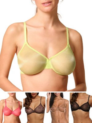 Gossard Glossies BH transparent geformt nahtlos Plunge ungepolstert Sexy BHs Dessous