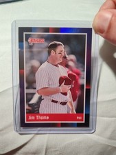 2022 Donruss 1988 Retro #265 Jim Thome - PURPLE HOLO Parallel - Hat Off