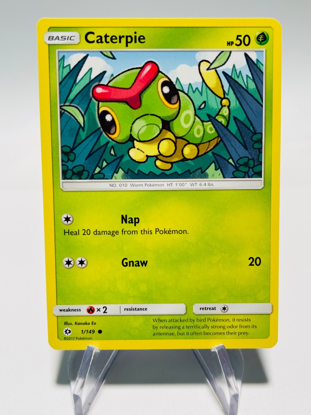 CATERPIE 2017 Pokemon Sun & Moon Common POKÉMON 1/149