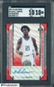 2021-22 Leaf Metal Red Wave AJ Griffin RC Rookie 2/4 SGC 10 w/ 10 AUTO
