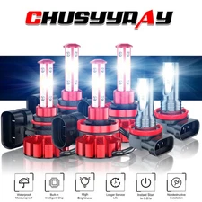 For Jeep Grand Cherokee 2014-2018 Combo led Headlight+Fog Light Bulbs Kit 6000k