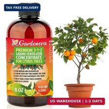 Premium Liquid Citrus Tree Plant Fertilizer - 3-1-2 Concentrate for