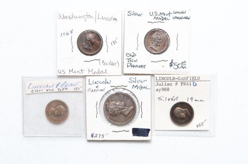 Double sided US mint civil war tokens/medals